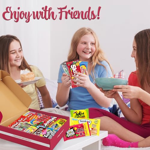 50 Count Snack Box Variety Pack Candy Gift Basket D859