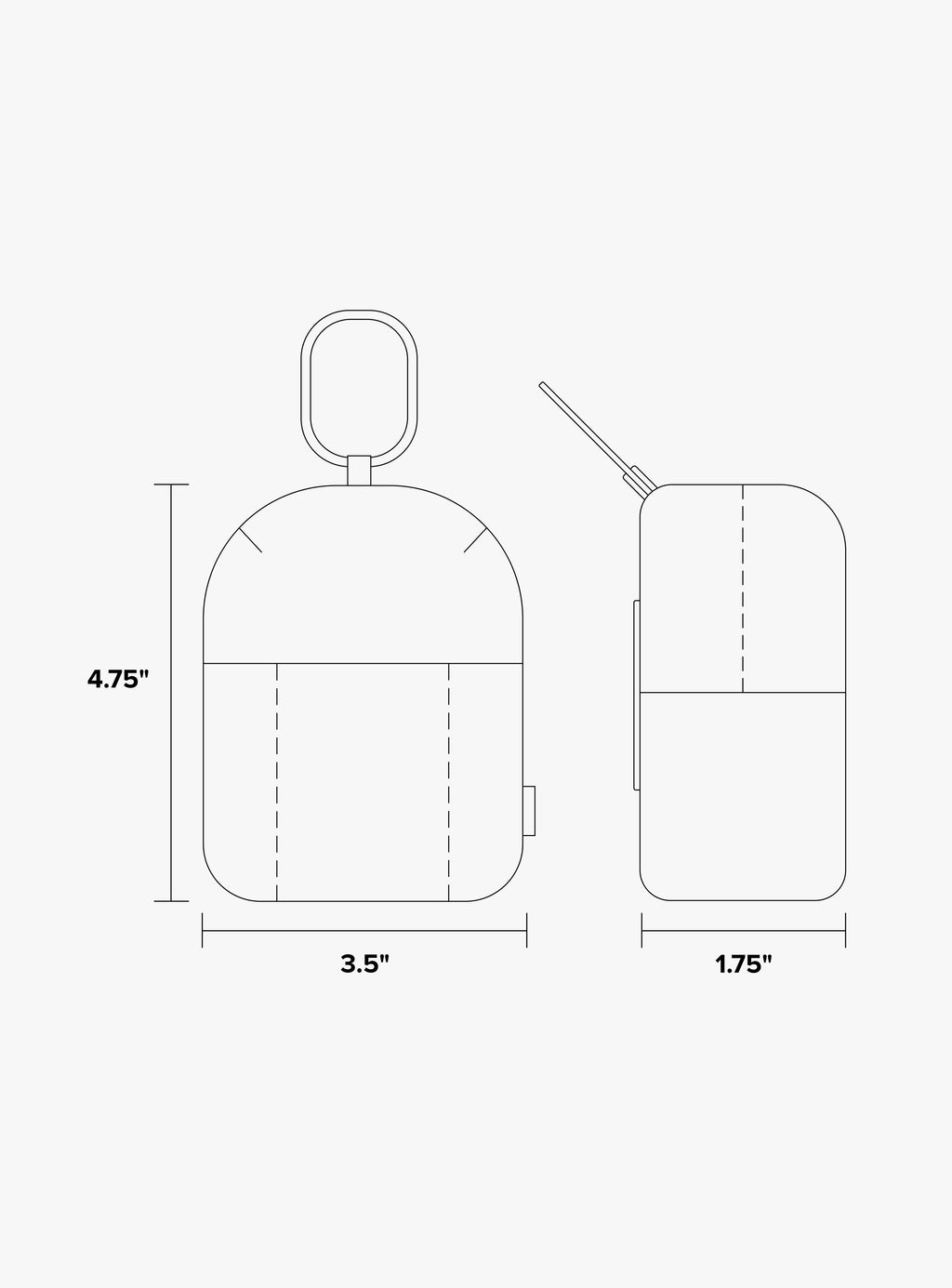 Luka Backpack Zip Bag Charm in Vegan Leather