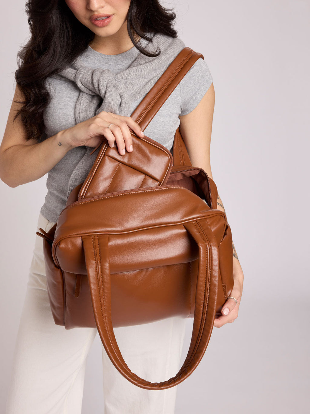 Luka Zip Passport Wallet in Vegan Leather