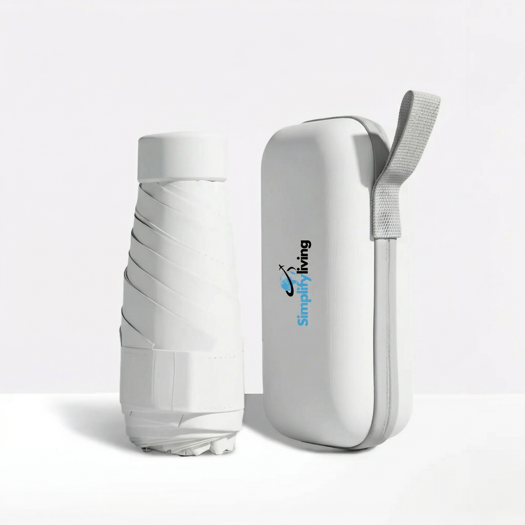 Compact Travel Umbrella & Case